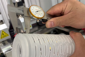 Développement du soudage des embouts de cartouches filtrantes