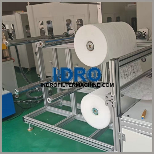 Ligne de production de cartouches filtrantes multicouches enroulées/enroulées/enroulées